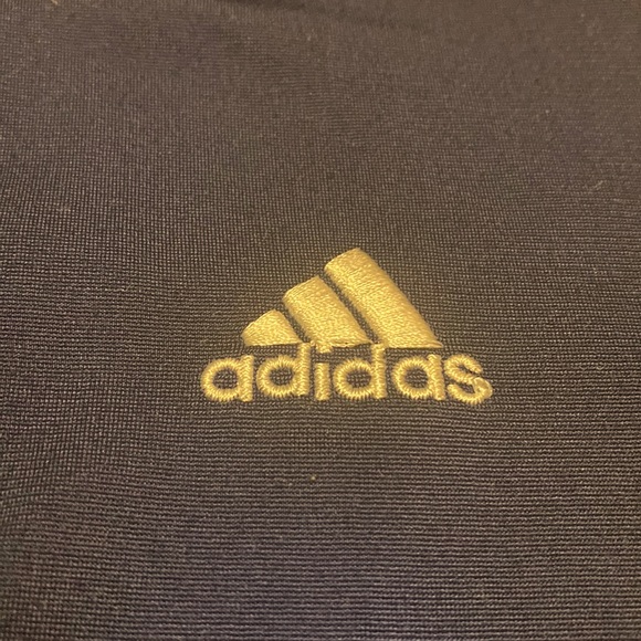 Boy’s Size 4 Adidas Navy & Yellow Zippered Sports Sweater/Jacket - Picture 2 of 4